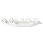 Product Image 2 for Ruffled Feathers Modern White Bowl from Uttermost