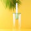 Product Image 2 for Glass Green & Clear Candle Holder from BIDKHome