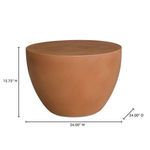 Insitu Side Table with dimensions marked: 24 inches wide and deep, 15.75 inches tall