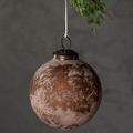 Product Image 1 for Textured Matte Plum Glass Ball Ornaments, Set of 4 from Creative Co-Op