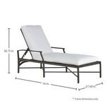 Product Image 4 for Monaco Slate Gray Aluminum Chaise from Summer Classics