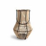 Product Image 1 for Natural Lantern Iron & Bamboo Dia 8" from BIDKHome