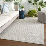 Product Image 5 for Vella Indoor/ Outdoor Trellis Light Gray/ Cream Rug from Jaipur 