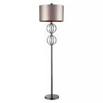 Product Image 1 for Danforth Floor Lamp In Coffee Plating With Champagne Shade from Elk Home