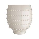 Front-facing angle with slightly softer light reducing visible reflection on vase surface.