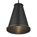 Seafarer Pendant illuminated with visible warm light highlighting glass diffuser texture