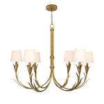 Product Image 2 for River Reed Basin Antique Gold Leaf Small Chandelier from Regina Andrew Design