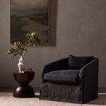 Product Image 12 for Topanga Navy Linen Slipcover Swivel Chair - Flanders Navy from Four Hands