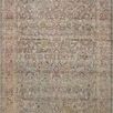 Adrian Ocean Clay Traditional rug with vintage-inspired floral and medallion patterns in muted blues, reds, and beiges