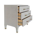 Product Image 5 for Amber Three Drawer Side Table from Worlds Away