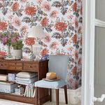Product Image 2 for Laura Ashley Maryam Crimson Floral Wallpaper from Graham & Brown