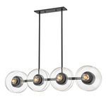 Product Image 1 for Kert 8-Light Island Light - Black Brass from Hudson Valley