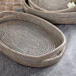 Product Image 4 for Burma Rattan Oval Serving Trays, Set Of 3 from Napa Home And Garden