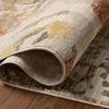 Folded corner view showing thickness and soft woven texture of the rug