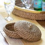 Product Image 2 for Amelia Woven Bamboo Cane Lidded Box from Park Hill Collection