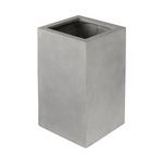 Angled view capturing top and side of the planter highlighting corner and interior depth