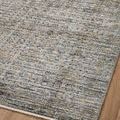 Zoomed image of Soho Charcoal Multi Rug highlighting soft pile and subtle abstract patterning