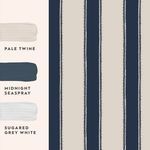 Product Image 4 for Laura Ashley Denwick Stripe Midnight Seapsray Wallpaper from Graham & Brown