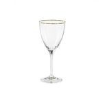 Product Image 1 for Sensa Wine Glass, Set of 6 - Clear with Golden Rim from Casafina