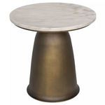 Product Image 2 for Aiden Aged Brass Side Table from Noir