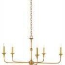 Product Image 1 for Nottaway Chandelier Gold Leaf from Currey & Company