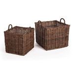 Product Image 4 for Normandy Square Baskets With Handles, Set Of 2 from Napa Home And Garden