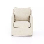 Product Image 5 for Banks Cambric Ivory Swivel Chair from Four Hands