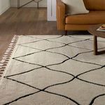 Product Image 8 for Treble Moroccan Trellis Ivory/ Black Rug - 18" Swatch from Jaipur 