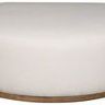 top-down front view emphasizing rounded edges and texture of upholstery
