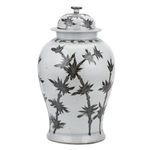 Product Image 3 for White & Brown Bamboo Motif Temple Jar from Legend of Asia