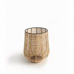 Product Image 3 for Natural Iron & Bamboo Lantern Dia 9.75" from BIDKHome