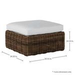 Product Image 4 for Montecito Woven Ottoman from Summer Classics