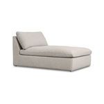 Miles Outdoor Chaise shown from front-side angle highlighting low-profile arm and backrest incline
