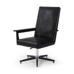 Product Image 12 for Carla Solid Ebony Oak Executive Desk Chair from Four Hands