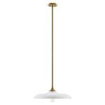 Hadley pendant shown at slightly lower angle, highlighting bulb and shade edge