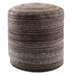 Product Image 2 for Duro Stripes Gray/ Brown Cylinder Pouf from Jaipur 
