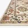 Low angled view showing the thick pile and detailed hooked wool texture of the Padma rug's edge