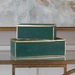 Product Image 1 for Uttermost Karis Emerald Green Boxes S/2 from Uttermost