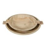 Product Image 1 for Sandblasted Wooden Bowl Set of 2 from BIDKHome
