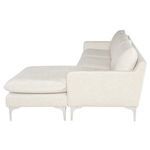 Product Image 4 for Anders Coconut White Chaise Lounge Sectional from Nuevo
