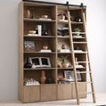 Product Image 12 for Bane Double Bookshelf W/ Ladder Smoked P from Four Hands