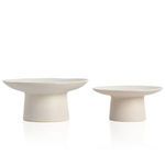 Product Image 1 for Tano Modern Eggshell White Ceramic Stands, Set of 2 from Four Hands
