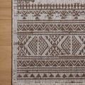 Detailed corner close-up of Easton Dove side showing geometric border pattern on beige background