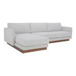 Vernon sectional shown from a front-side angle highlighting the left armrest and chaise