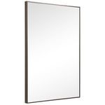 Angled side view highlighting Owen Mirror’s thin, textured dark frame profile
