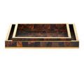 Product Image 3 for Casey Brown Tray Set of 2 from Currey & Company