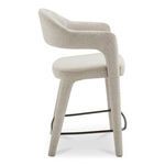 Side profile of Martens Stool highlighting the armrest design and seat thickness