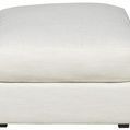 Back view of Lucca Sectional Bumper highlighting clean lines and upholstery detail