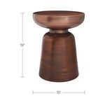 Product Image 9 for Arthur Antique Copper Accent Table from Moe's