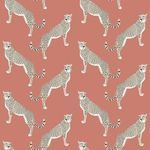 Product Image 1 for Nicole Miller Guepardo Coral Peel & Stick Wallpaper from Graham & Brown